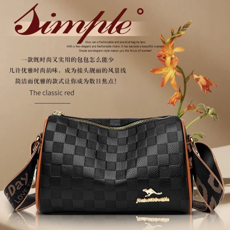 JIRUIDAISHU软皮女包斜跨包新时尚小众休闲百搭单肩女士包妈妈包