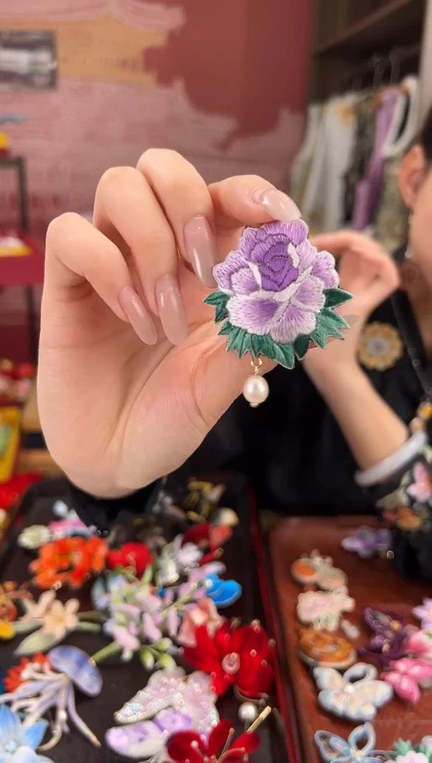 【闪购商品】刺绣苏绣世家非遗手工（胸针）