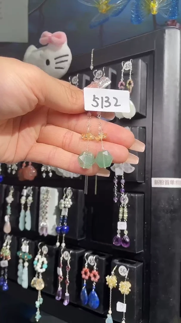 银S925镶嵌耳饰紫晶喜欢拍