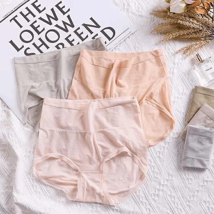 YZ【绿盒子】滴滴推荐纯色显瘦高弹零感亲肤舒适薄款女士内裤 07283
