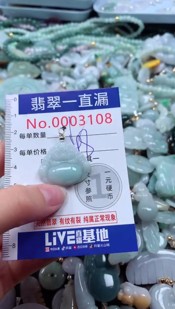 翡翠未镶嵌吊坠(不含链)3108