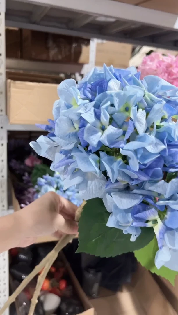 2枝蓝色手感保湿绣球