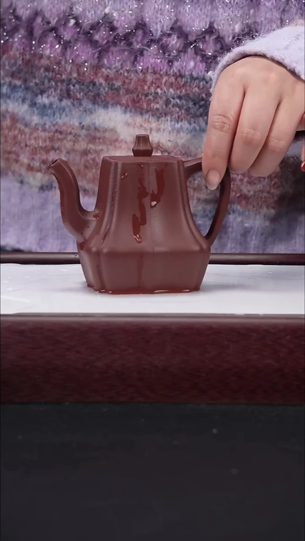 茶壶紫砂19 古陶坊 底槽青 锦囊四方君德