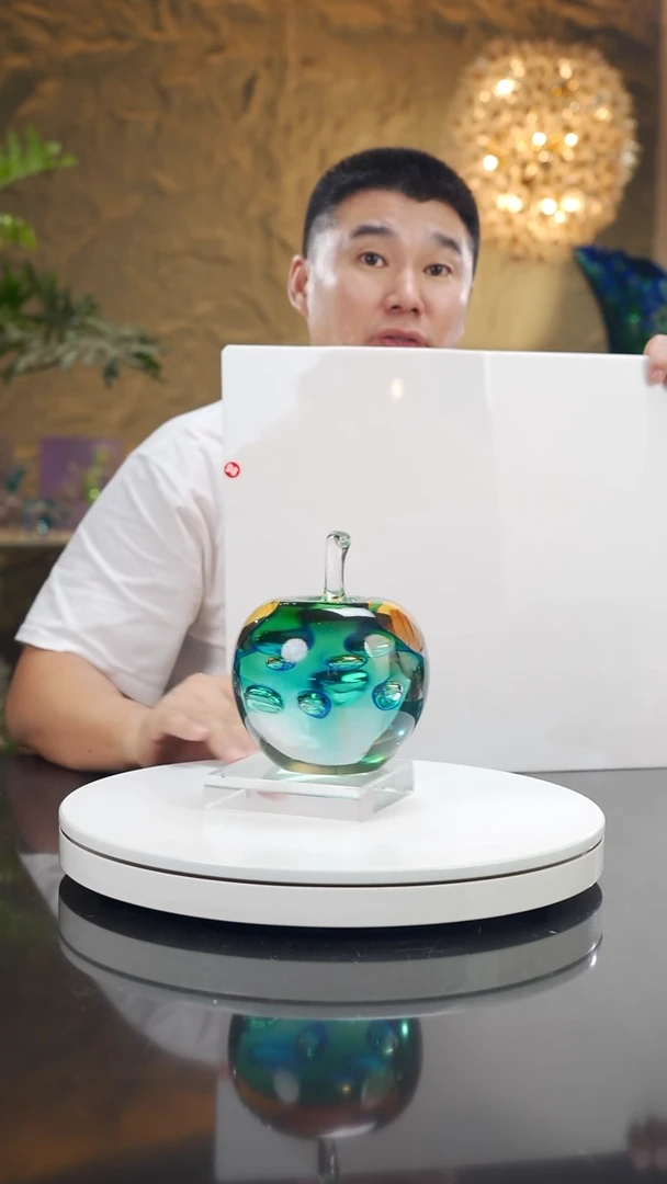 摆件福利蓝绿苹果摆件小号