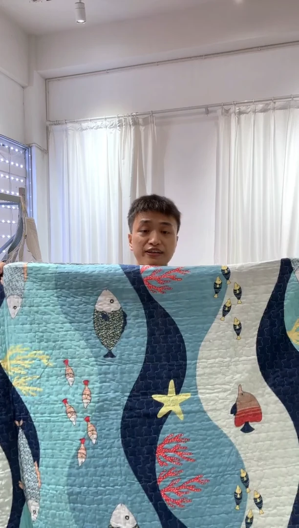 棉200*230纯棉床盖30号微瑕