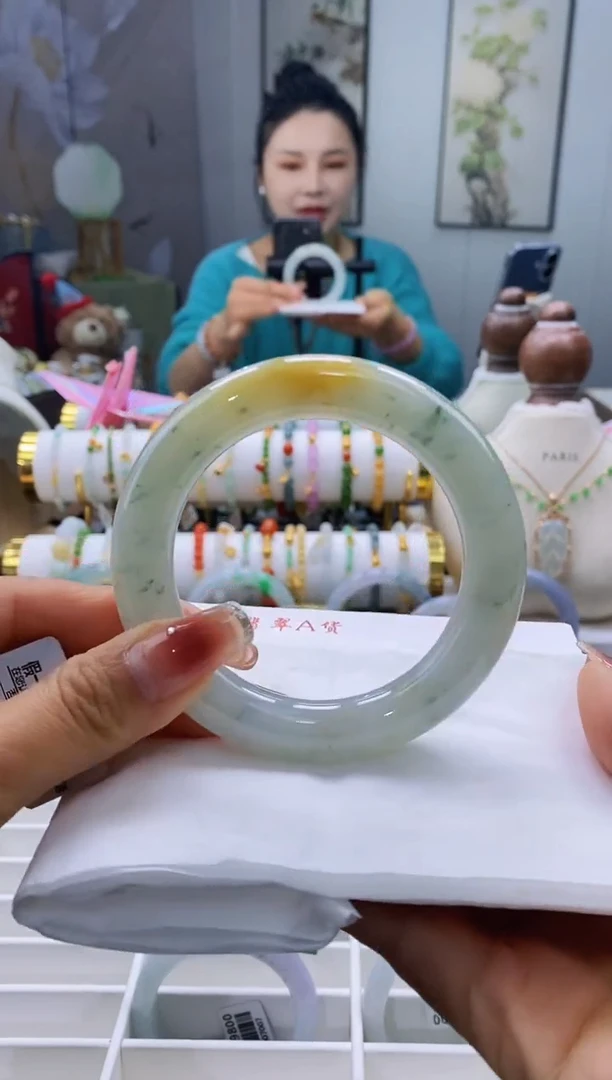 未镶嵌手镯翡翠131号圆条58.1/12.2*12.2