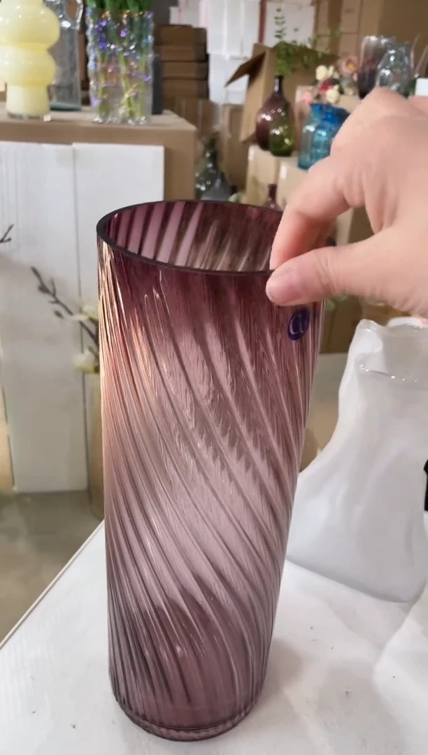 【闪购商品】无铅玻璃紫色纽纹