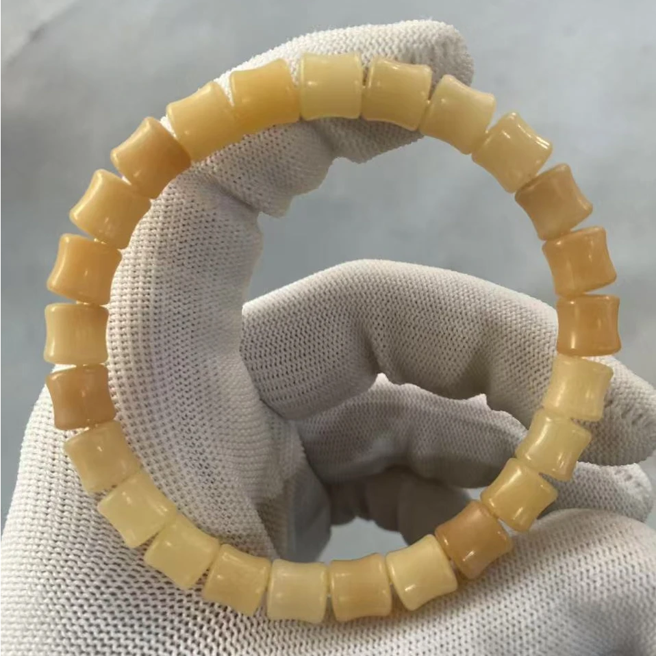 P183 菩提竹节0.8cm单圈手串