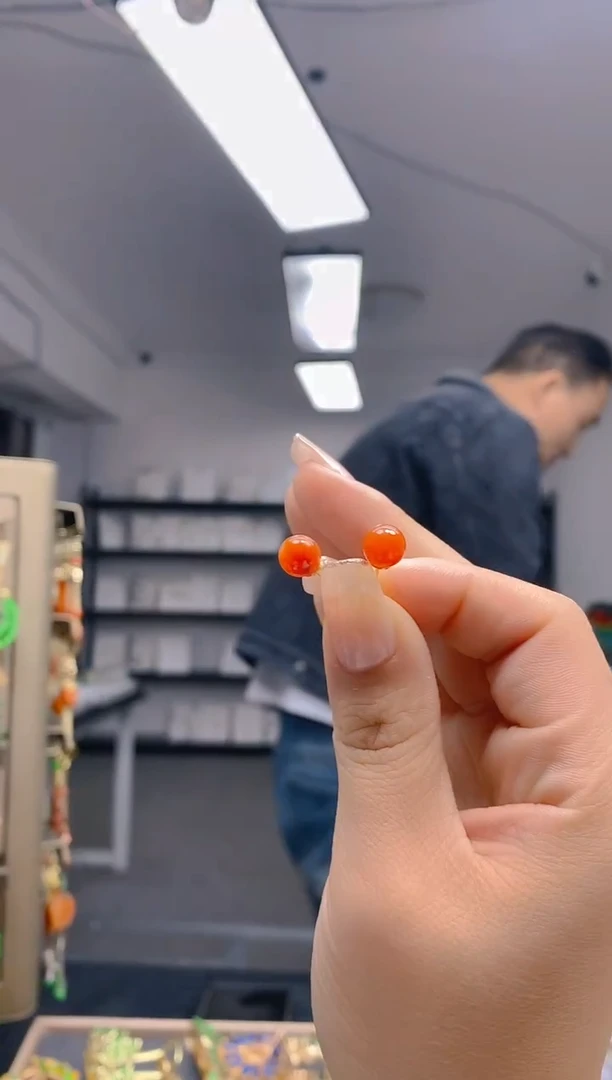 【闪购商品】翡翠耳饰合金356翡翠耳钉