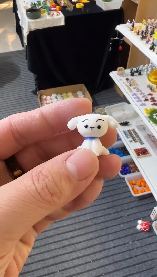 手工艺品琉璃小白