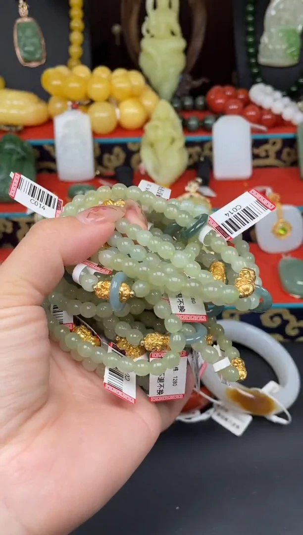 手串未镶嵌和田玉手串c014  多样性发其一