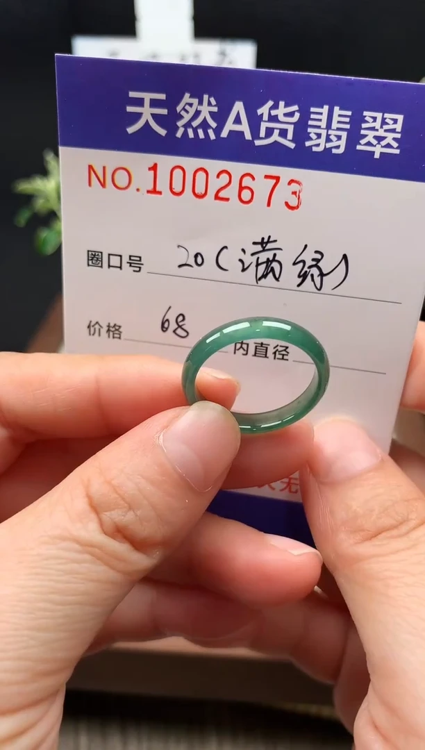 未镶嵌戒指翡翠20#