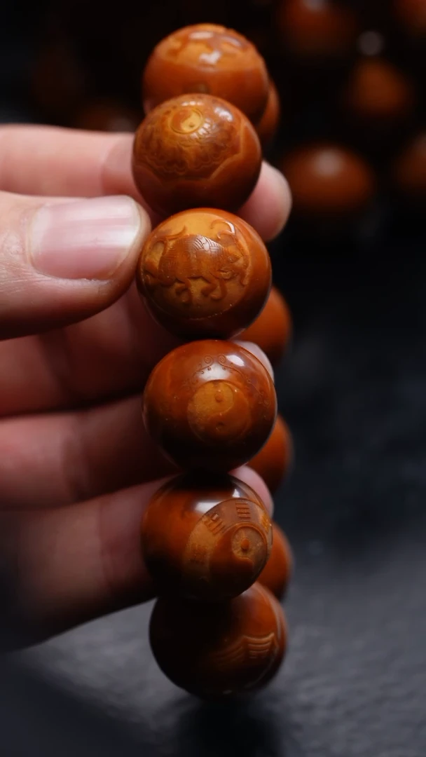 橄榄核手串/手链橄榄核，微花