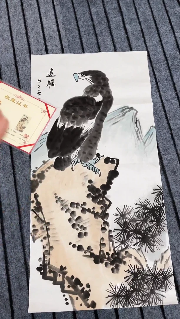 国画精品三尺花鸟