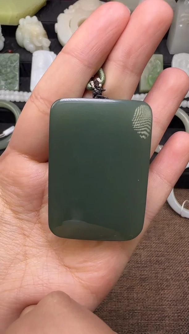 吊坠(不含链)未镶嵌和田玉吊坠