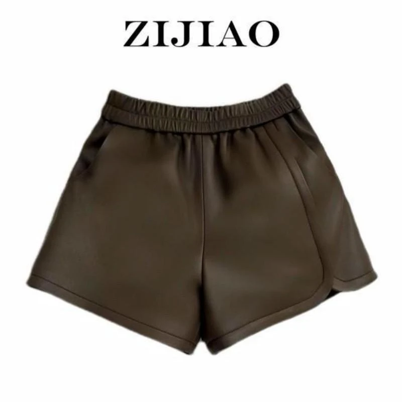 【媛媛女王专属】紫娇服饰 1 时尚真皮绵羊皮皮裤PKPQ-303