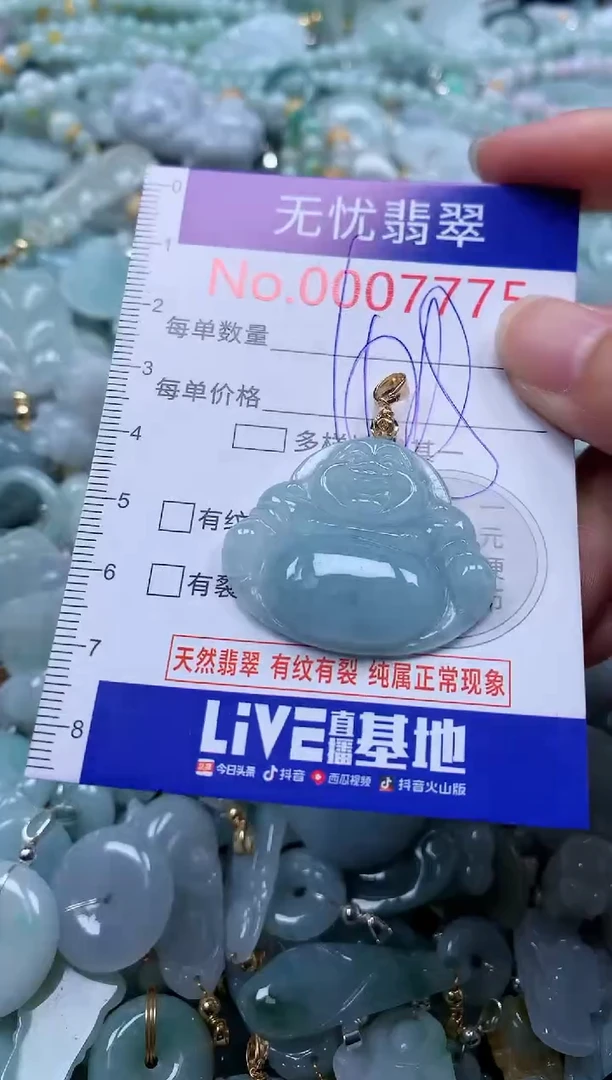 翡翠未镶嵌吊坠(不含链)7775