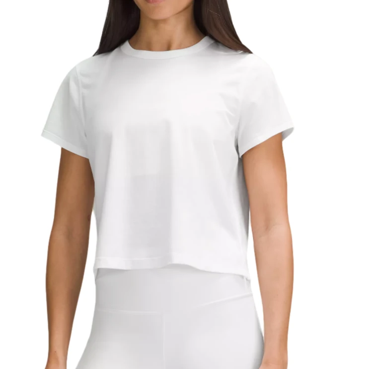 lululemon/露露乐蒙Classic-Fit Cotton-Blend棉透气瑜伽T恤透气