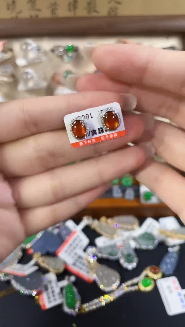 银S925镶嵌戒指翡翠天然A货翡翠44