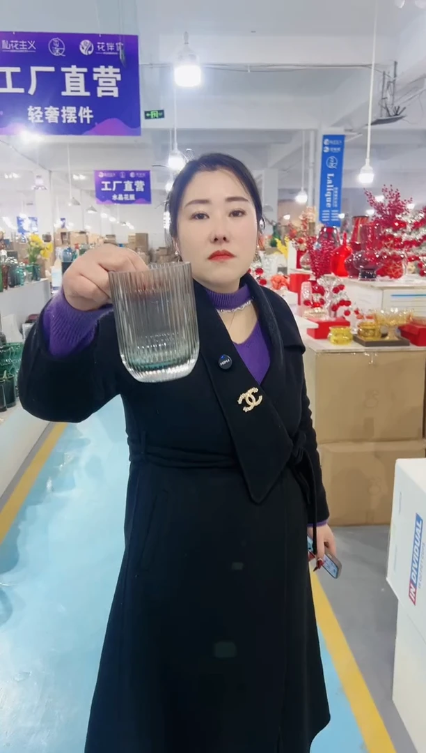 【闪购商品】玻璃花伴你花瓶微瑕-F0I3K