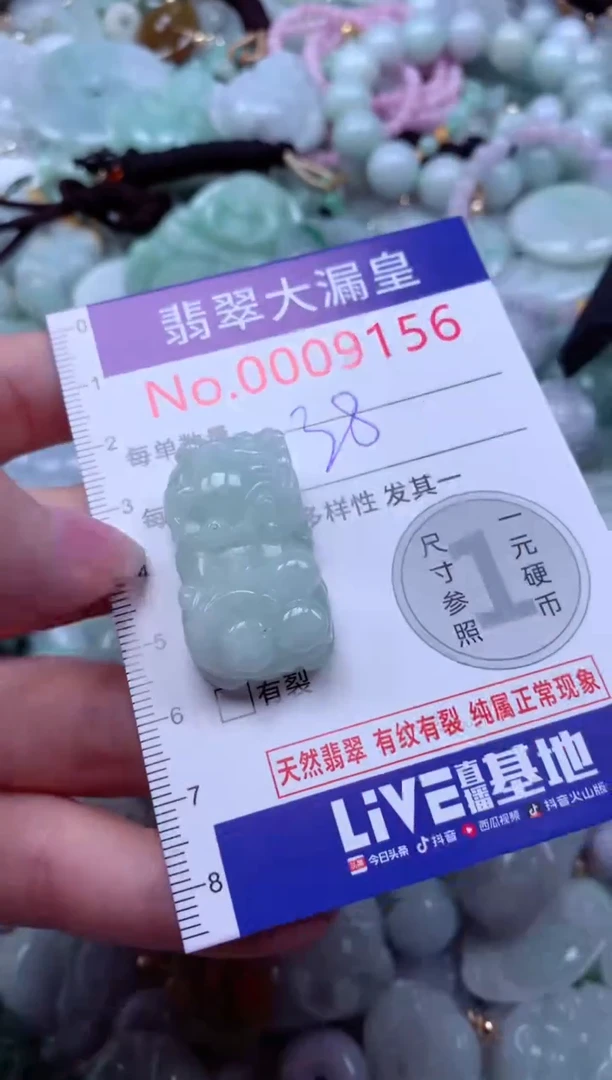 吊坠(不含链)未镶嵌翡翠9156