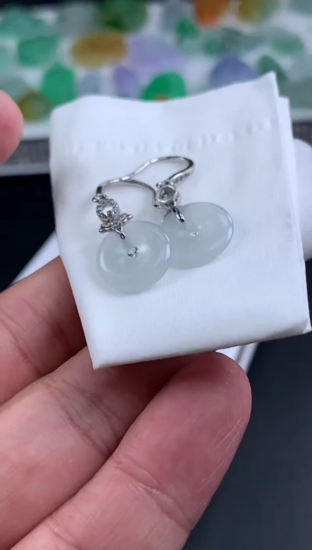 【闪购商品】翡翠耳饰未镶嵌翡翠