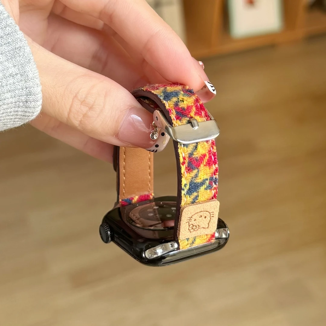 适用华为GT6手表表带watch4秋冬款毛妮KT猫fit3progt5女款gt4gt3