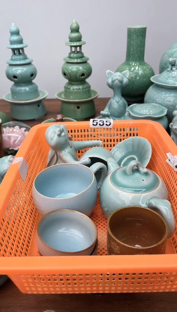 特价福利 微瑕 慧仙青瓷