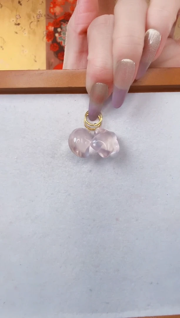 耳饰18K金镶嵌水晶耳饰含耳包