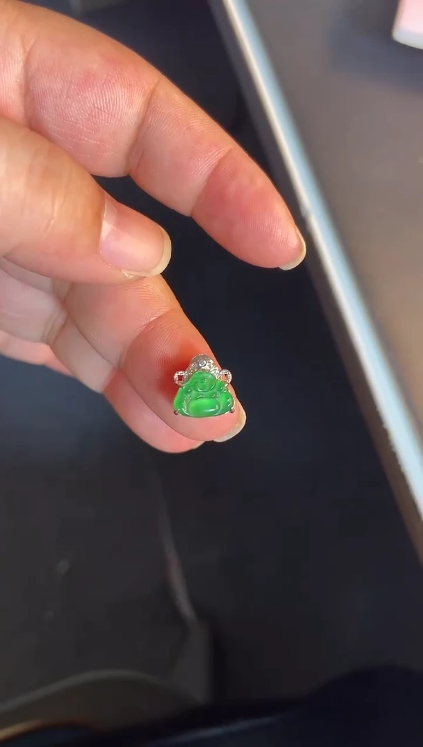 吊坠(不含链)银S925镶嵌翡翠1