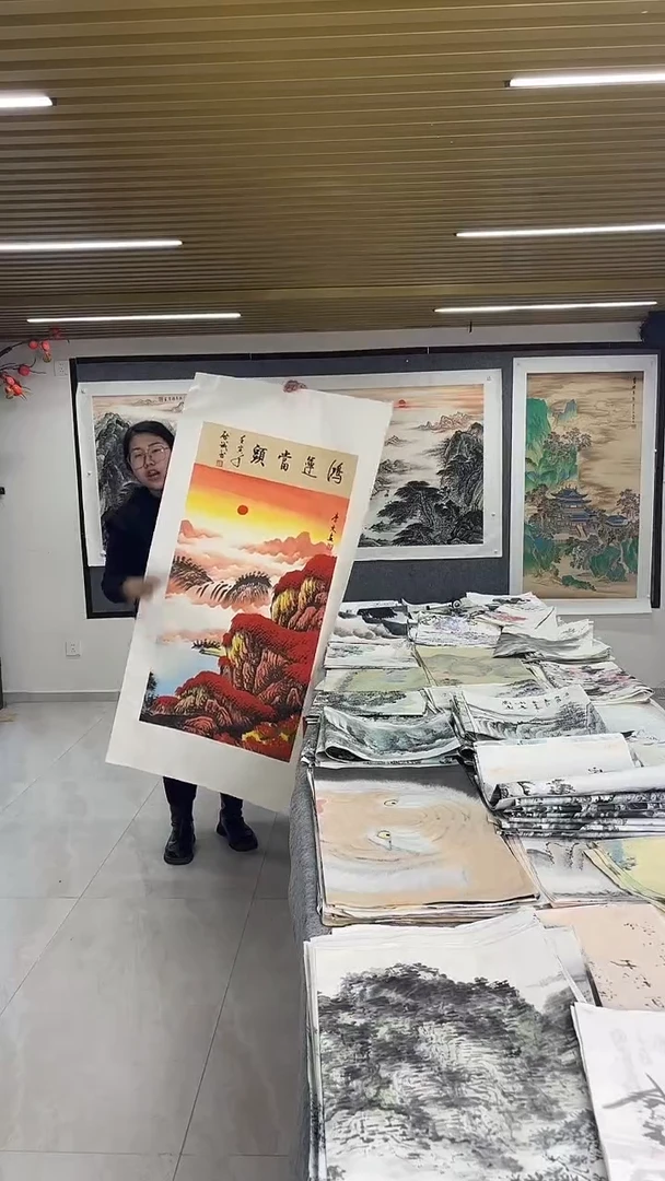 国画丹青专属福利-康文鸿运当头带证书