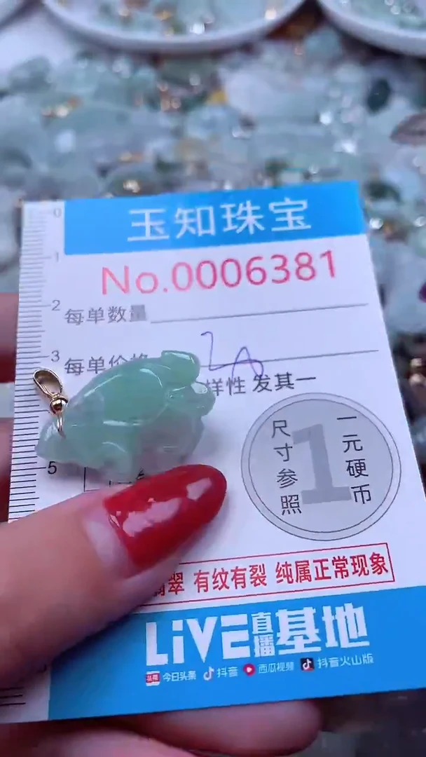 吊坠(不含链)未镶嵌翡翠6381