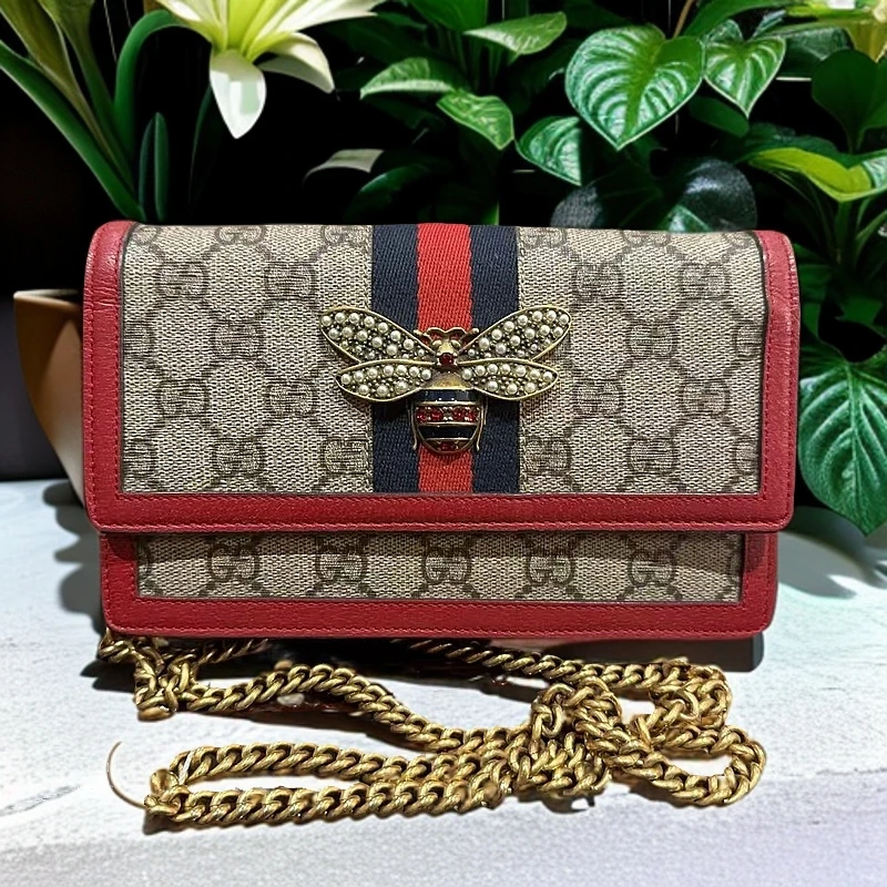 95新 GUCCI/古驰 小蜜蜂玛格丽特链条包 1182 2380