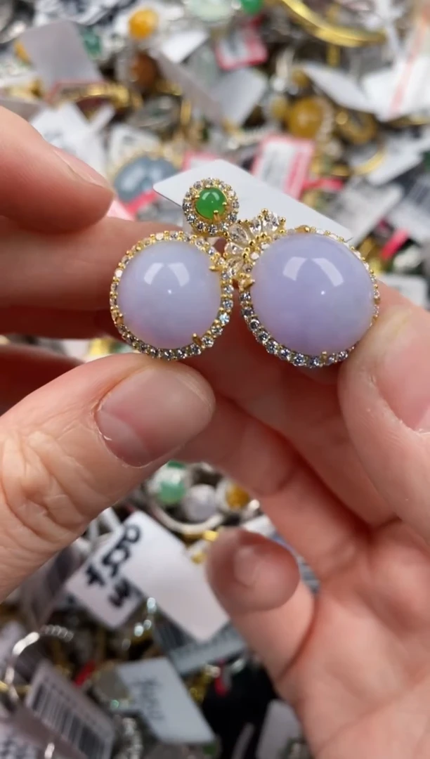 银S925镶嵌戒指翡翠777      8