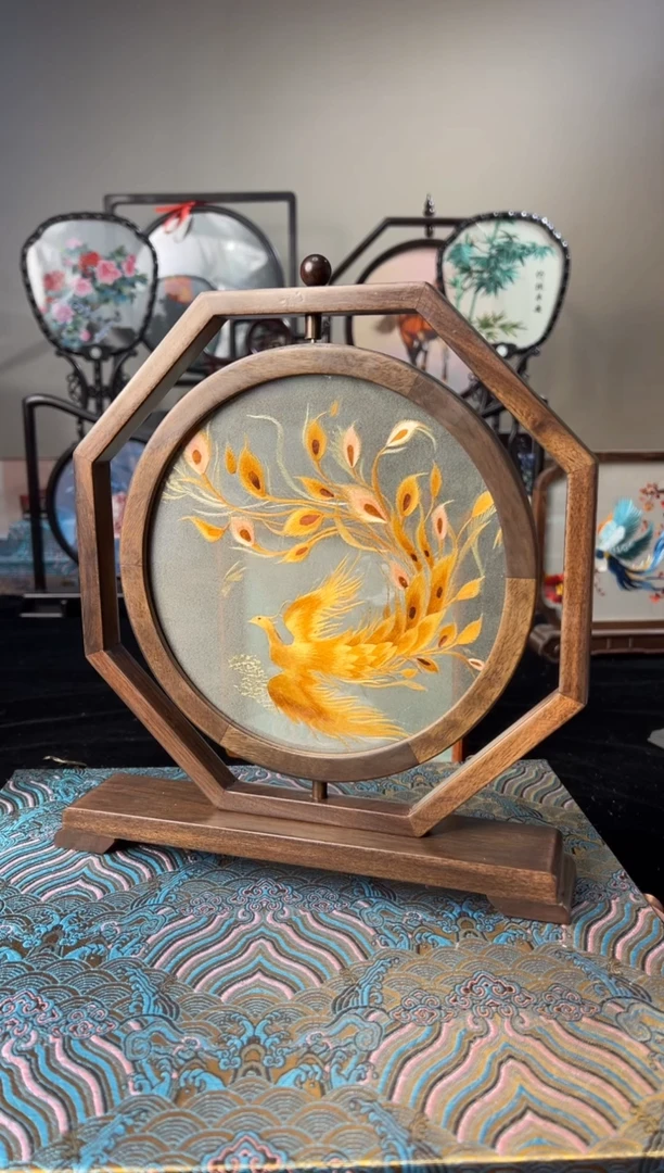 刺绣纯手工非遗苏绣双面绣摆件