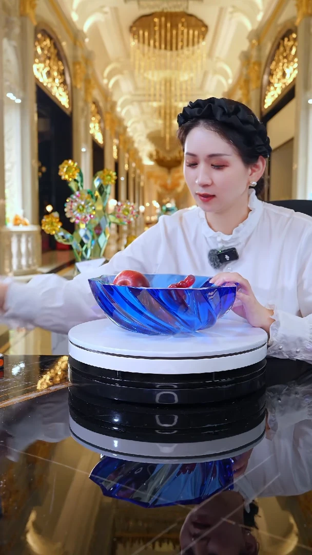 摆件AJ1011288琉璃艺术果盘