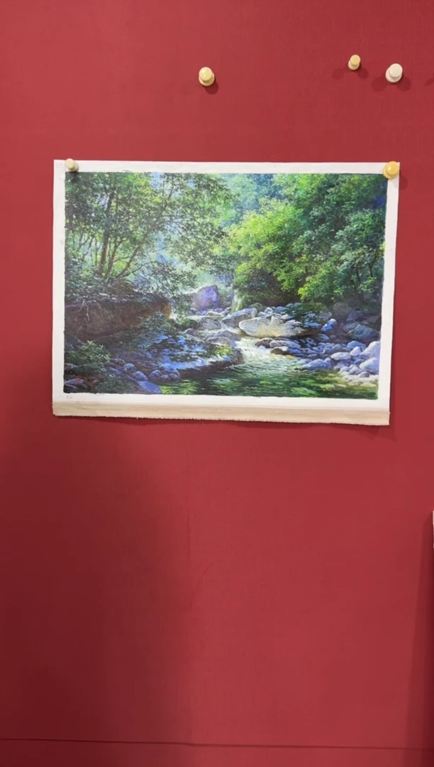 油画【原创·保真·带证书】朝鲜画家纯手绘油画作品--顺丰包邮--