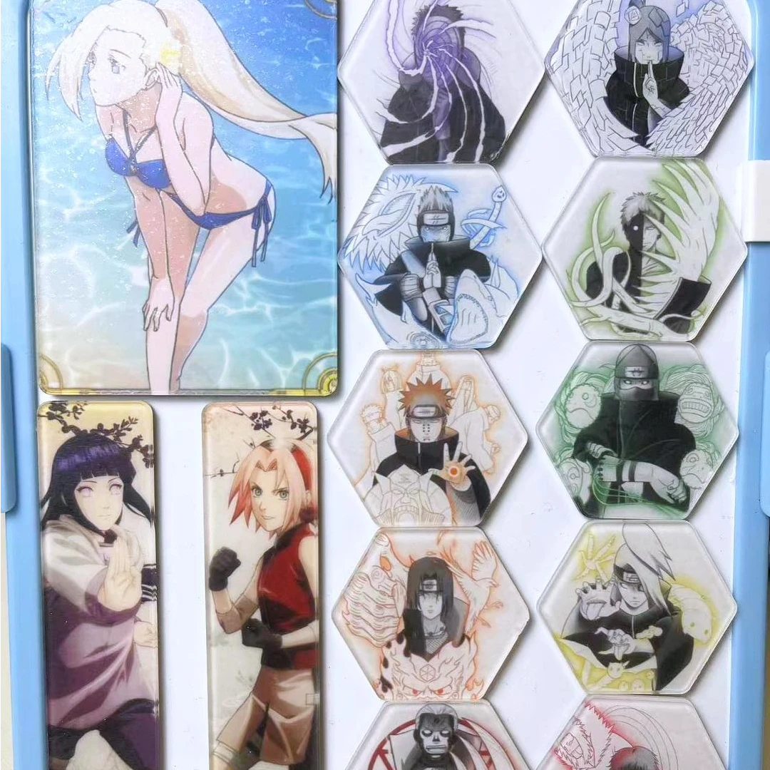 骰子玩法火影忍者艺术卡/徽章/磁吸贴/冰箱贴动漫收藏 二次元典藏