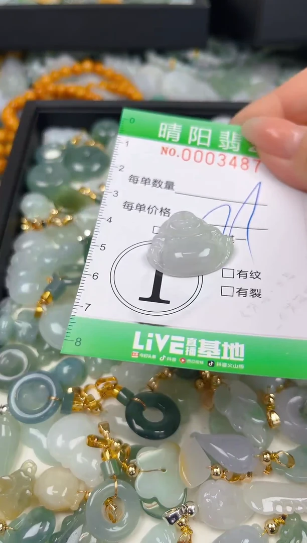 翡翠未镶嵌颈饰闪购0003487