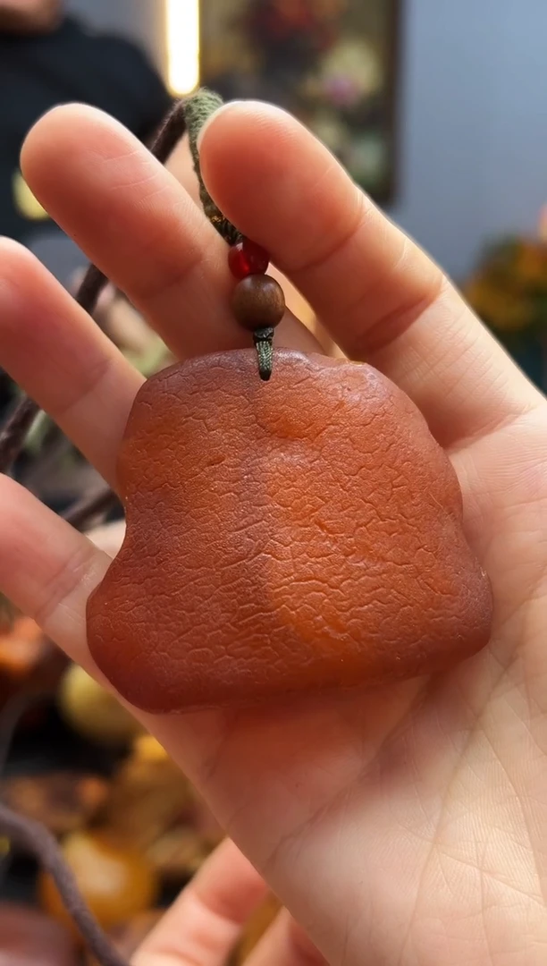 琥珀颈饰未镶嵌挂件