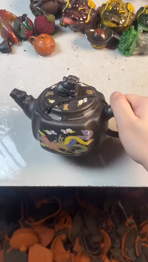 超大550毫升四方龙尊+壶绳