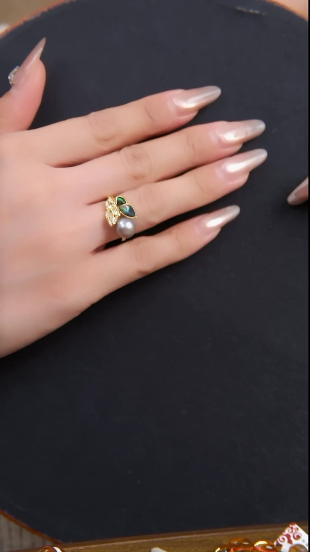 【闪购商品】淡水珍珠戒指未镶嵌天然淡水珍珠戒指