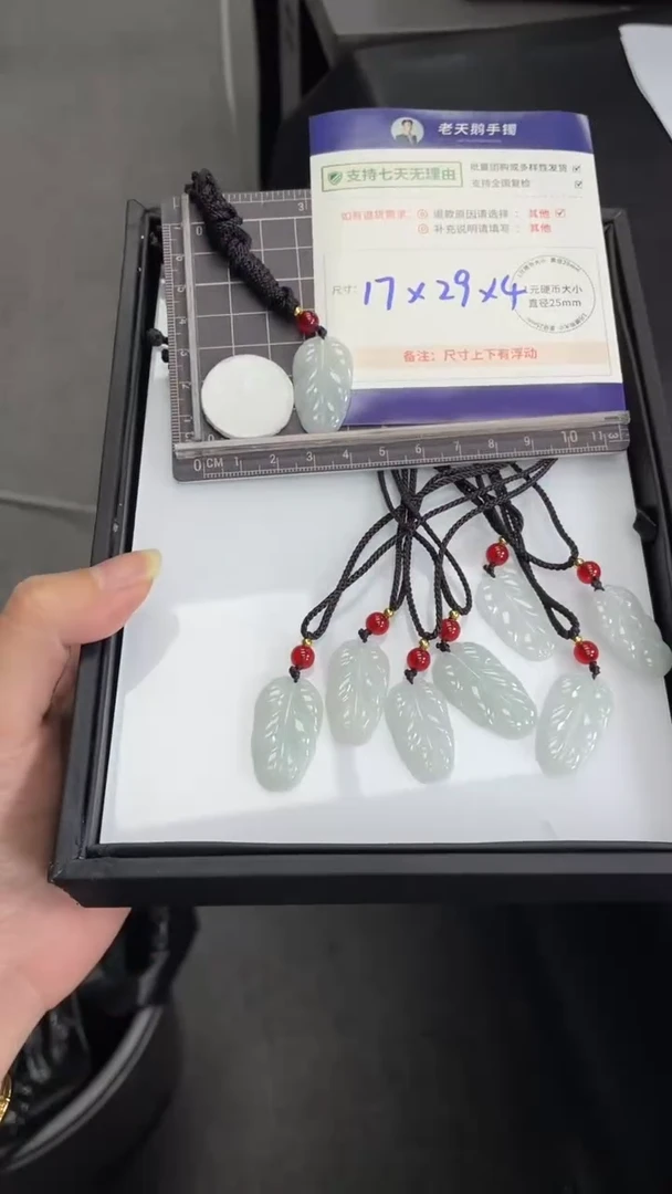 【闪购商品】翡翠颈饰未镶嵌翡翠叶子/多样性发其一CP