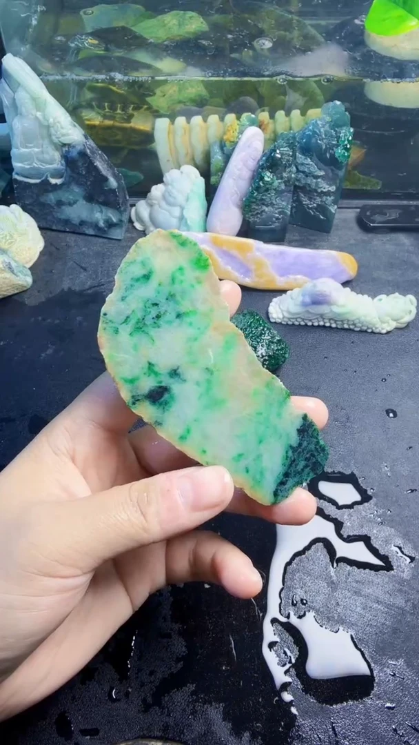 未镶嵌挂件翡翠天然翡翠011