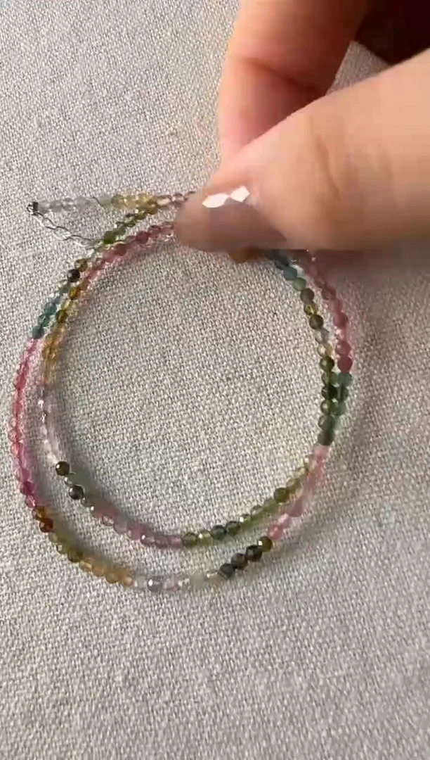 合金颈饰碧玺蚂蚁家糖果色的夏天碧玺项链