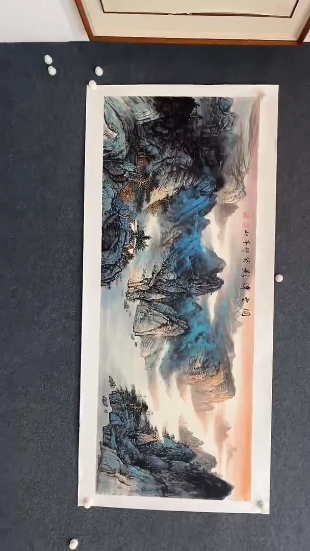 国画张亭山-6尺山水-014