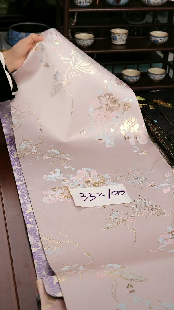 【织锦蝴蝶单面】中国风干泡织锦茶席33*100