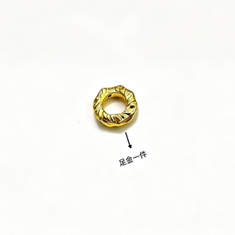 【老王黄金】足金单颗盘缠(拍十粒及以上赠合金链)假一罚四 P