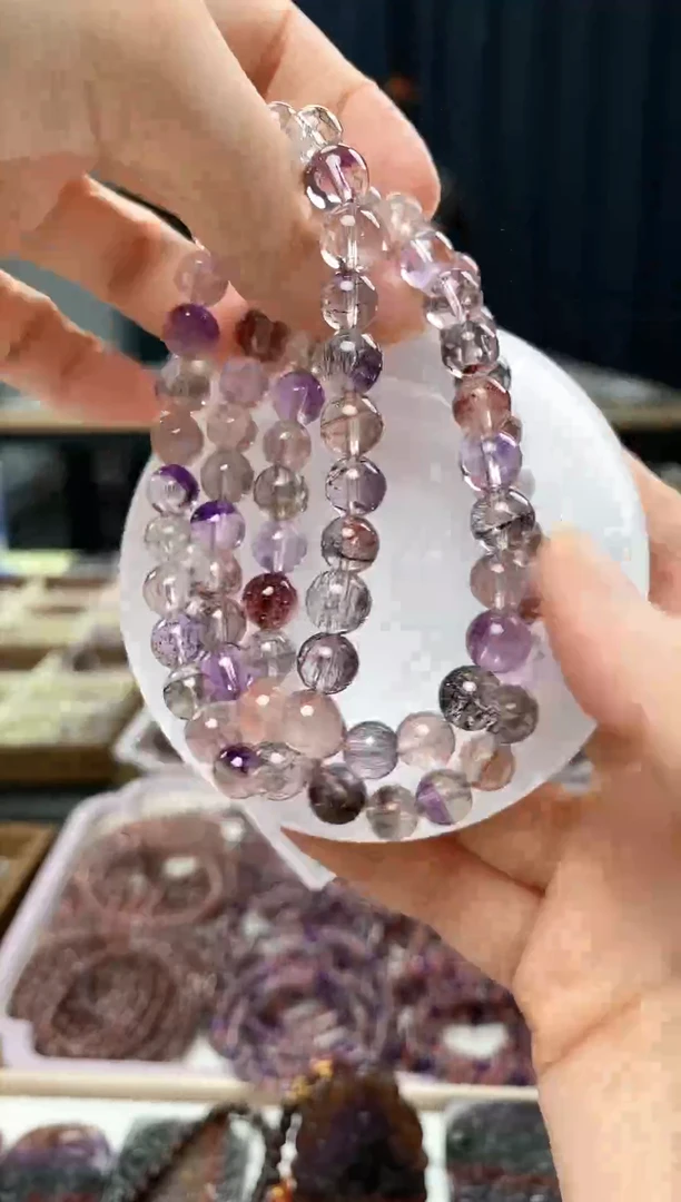 未镶嵌手串水晶超七 多样性发一