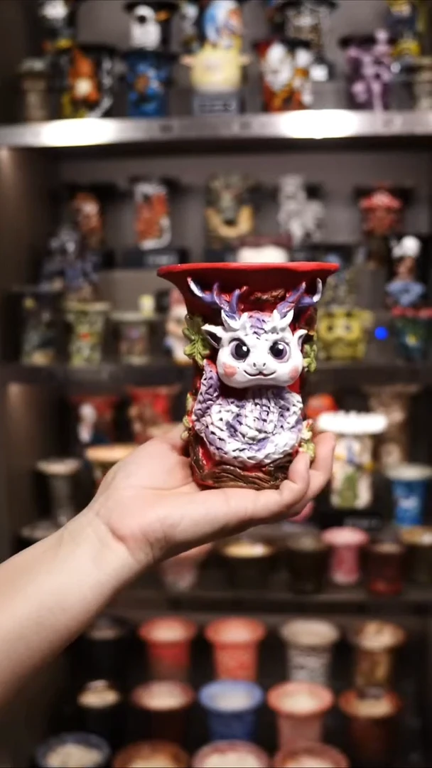 幸**子泰国进口手工花盆个性创意花盆